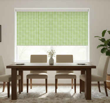 Rullegardin spisestue med rutete mønster - Tenstickers