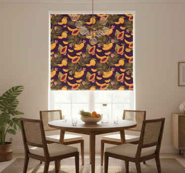 Rullegardin spisestue tropisk fruktmotiv - Tenstickers