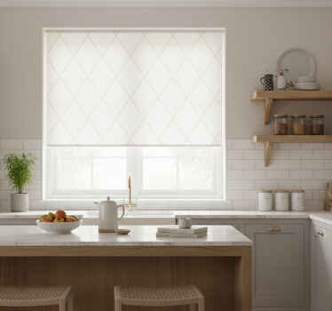 Estor enrollable cocina rombos elegantes - TenVinilo