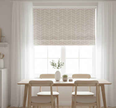 Store enrouleur cuisine style scandinave beige et blanc - TenStickers