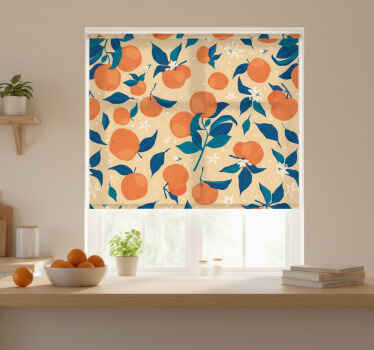 Rollo fenster küche orangenblüte - TenStickers