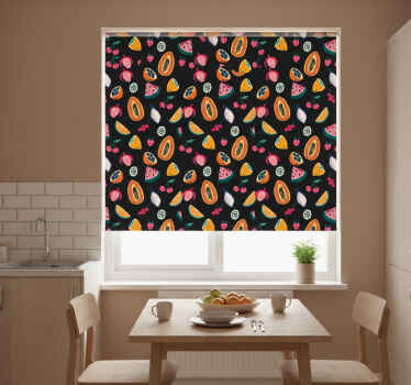 Rollo fenster küche mit fruchtigen mustern - TenStickers