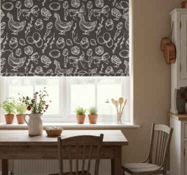 Rollo fenster küche im rustikalen stil - TenStickers