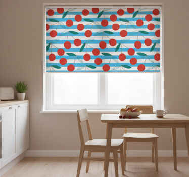 Store enrouleur cuisine motif fruits abstrait - TenStickers