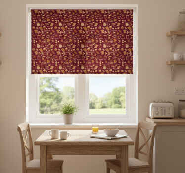 Estor enrollable cocina patrón de bebidas - TenVinilo