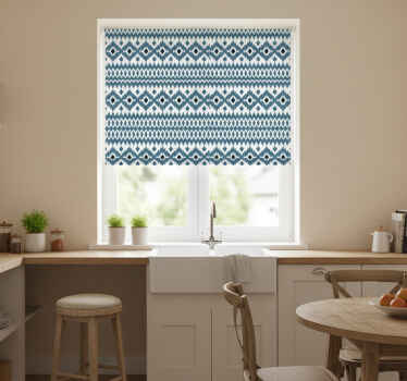 Estor enrollable cocina diseño tribal estilo azteca - TenVinilo