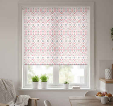 Rollo fenster küche mit sanften tribal-mustern - TenStickers