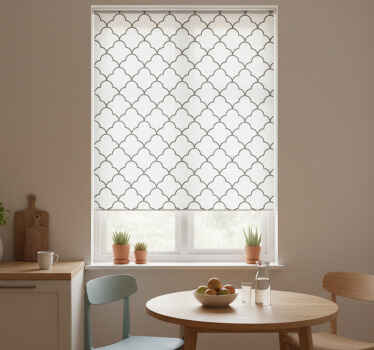 Estor enrollable cocina diseño geométrico marroquí - TenVinilo