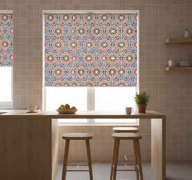 Estor enrollable cocina azulejos coloridos modernos - TenVinilo