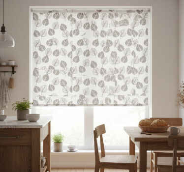 Rollo fenster küche im grauen kinfolk-muster - TenStickers