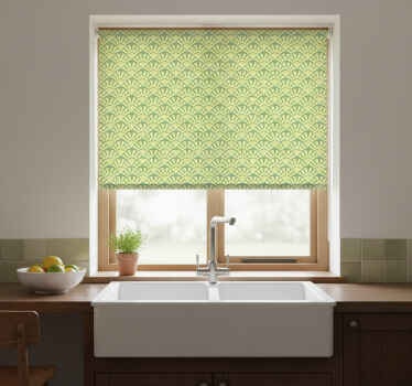 Rollo fenster küche im zitronenfarben 70er muster - TenStickers