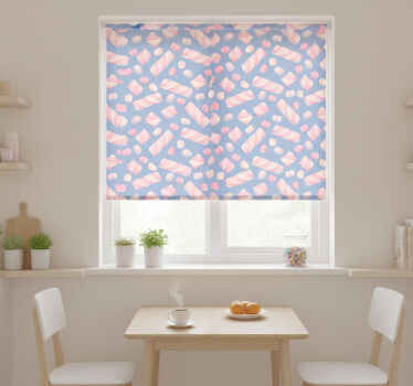 Cortina roller cocina nubes de malvavisco - TenVinilo