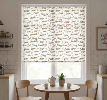 Cortina roller cocina café todos los días - TenVinilo