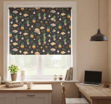 Blinds in a kitchen coffee and books - TenStickers