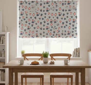 Blinds in a kitchen with coffee takeaway design - TenStickers