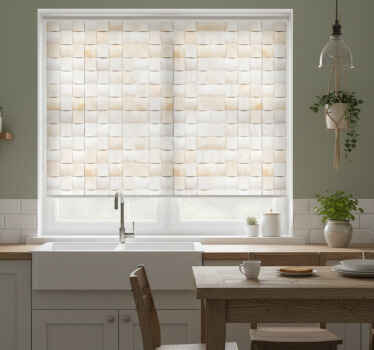 Rollo fenster küche 3d ziegelmuster - TenStickers