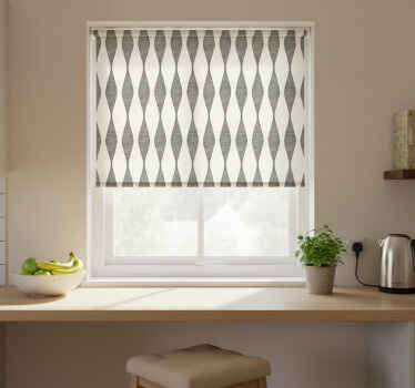 Rollo fenster küche rabaul ikat beige muster - TenStickers