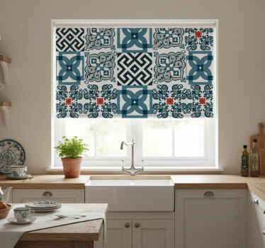 Estor enrollable cocina azulejos vintage portugueses - TenVinilo