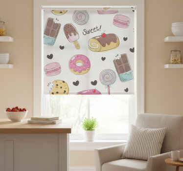 Rollo fenster küche für köstliche desserts - TenStickers