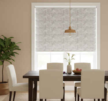 Rullegardin spisestue med gullmarmor sekskantmønster - Tenstickers