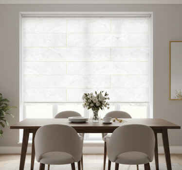 Rullegardin spisestue gråtoner gullmarmor - Tenstickers