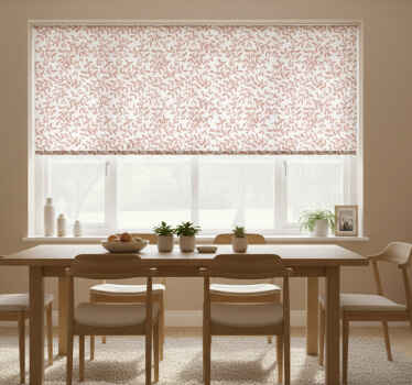 Rullegardin spisestue terrakotta små blader - Tenstickers