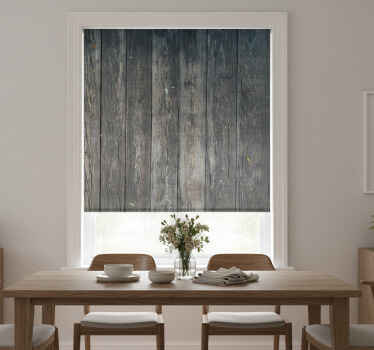 Rullegardin spisestue grå rustikk mønster - Tenstickers