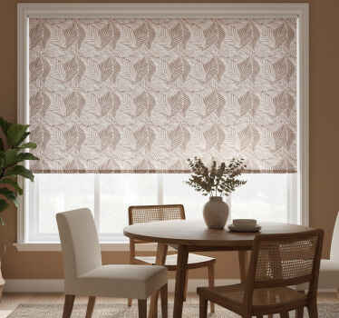 Rullegardin spisestue terrakottablader - Tenstickers