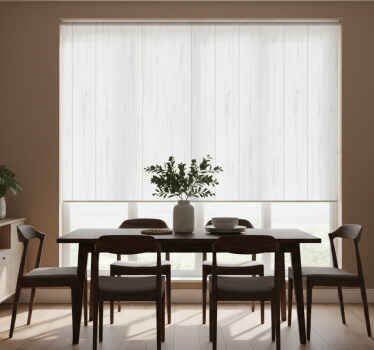 Rullegardin spisestue hvit trestruktur moderne rustikk - Tenstickers