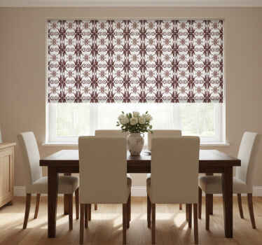 Rullegardin spisestue originalt design damask stil - Tenstickers