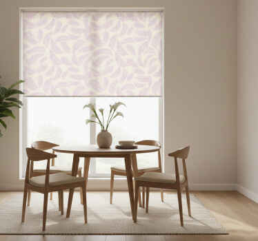 Rullegardin spisestue i rosa og beige tropisk mønster - Tenstickers