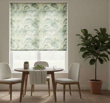 Rullegardin spisestue ville grønne blader i naturen - Tenstickers