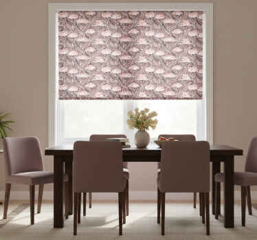 Rullegardin spisestue med vintage abstrakt mønster - Tenstickers