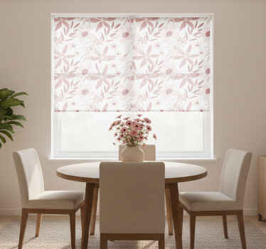 Rullegardin spisestue rosa prestekrager - Tenstickers