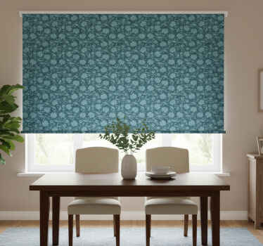 Rullegardin spisestue hemmelig hage blå - Tenstickers