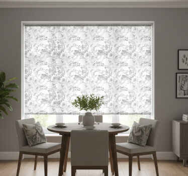 Estor enrollable comedor ramas de árbol oscuras - TenVinilo