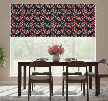 Rolo zavjese blagovaonica s krhkim ružičastim cvjetovima - TenStickers