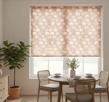 Dining room blind aquarella flowers in pastel colors - TenStickers