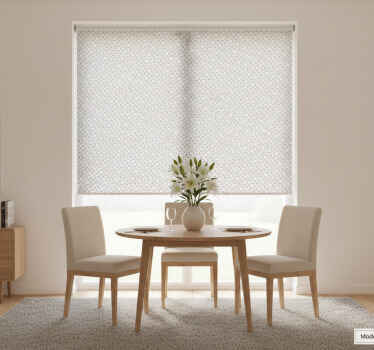 Store enrouleur salle à manger tourbillon blanc moderne - TenStickers