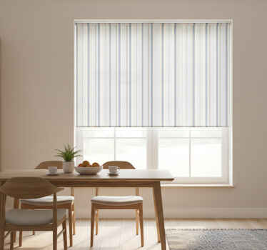 Rullegardin spisestue blå og beige striper 80-tall - Tenstickers