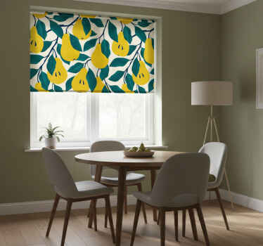 Eetkamer rolgordijn groene bomen - TenStickers