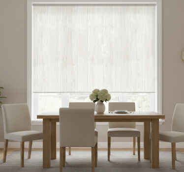 Hvit tre rullegardin spisestue - Tenstickers