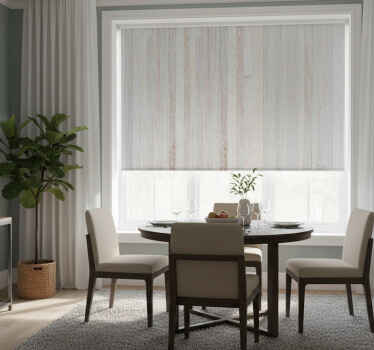 Rullegardin spisestue grå elegant treverk mønster - Tenstickers