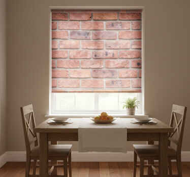 Store enrouleur salle à manger mur en pierre original - TenStickers