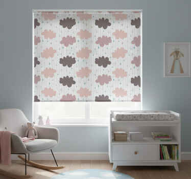 Zavjese za dječju sobu s ružičastim kišnim oblacima - TenStickers