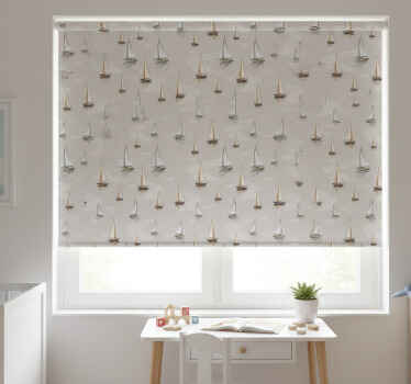 Blind kids elegant sailboat pattern - TenStickers