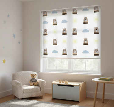 Blind kids customisable brown bear - TenStickers