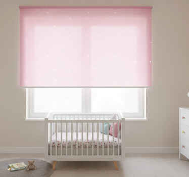 儿童盲人白色星星与粉色背景 - TenStickers