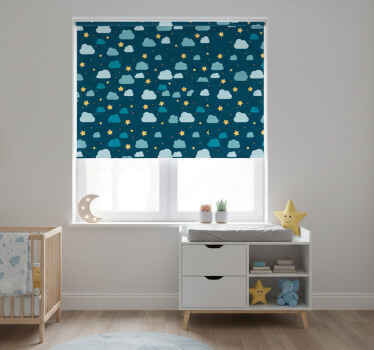 儿童盲人星空夜晚与云彩 - TenStickers