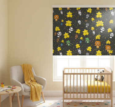 Store enrouleur pour chambre enfant animaux mignons volants - TenStickers